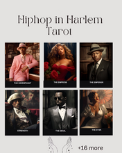 Load image into Gallery viewer, Hiphop Tarot Harlem Renaissance Major Arcana | 22 Tarot Size Cards | Black Art Images Oracle | Black Tarot | African Tarot Christmas Gift
