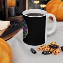 Load image into Gallery viewer, Flower of Life | Affirmation mug | Raise vibration energy | Ceramic Mug | Coffee Mug | Chakra heart center | I am grateful | Gratitude mug