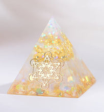 Load image into Gallery viewer, AwakenedYou Opal Orgonite Crystal Pyramid | Spiritualty Gift