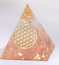 Load image into Gallery viewer, AwakenedYou Pink Citrine Orgonite Crystal Pyramid | Spiritualty Gift