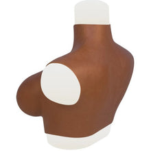 Load image into Gallery viewer, AwakenedYou Realistic Silicone Sleeveless Breast Shirt / Breast Plate (Color: Brown) | Silicone Prosthetics | Transgender MTF, Drag Queens