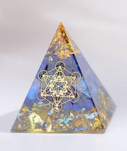 Load image into Gallery viewer, AwakenedYou Lapis Lazuli Orgonite Crystal Pyramid | Spiritualty Gift
