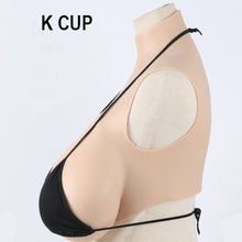 Load image into Gallery viewer, AwakenedYou Silicone Breast Shirt | Sleeveless High Collar (Color: Beige) Breast Plate| Holiday gift | happy Easter gift