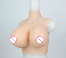 Load image into Gallery viewer, AwakenedYou H CUP Silicone Sleeveless Breast Shirt / Breast Plate (3 Colors) | Silicone Prosthetics | For Transgender MTF, Drag Queens