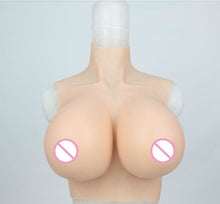 Load image into Gallery viewer, AwakenedYou H CUP Silicone Sleeveless Breast Shirt / Breast Plate (3 Colors) | Silicone Prosthetics | For Transgender MTF, Drag Queens