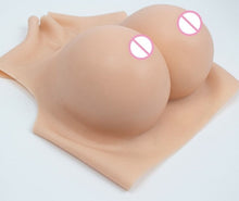 Load image into Gallery viewer, AwakenedYou H CUP Silicone Sleeveless Breast Shirt / Breast Plate (3 Colors) | Silicone Prosthetics | For Transgender MTF, Drag Queens