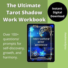 Load image into Gallery viewer, Tarot Shadow Work Book | 100+ Prompts for Self-Discovery and Child Healing Journal | Tarot Journal Trauma Work PDF