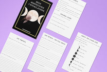 Load image into Gallery viewer, Moon Manifestation & Rituals Journal | 50+ Pages and 70+ Prompts for Moon Manifesting and Spells | Moon Magic Journal PDF