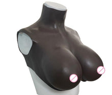 Load image into Gallery viewer, AwakenedYou Silicone Breast Plate (Color: Deep Brown) | Silicone Prosthetics | Transgender MTF, Drag Queens Easter gift | Best Easter Gift