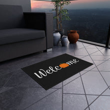 Load image into Gallery viewer, Halloween Welcome Mat | Welcome Pumpkin Mat | Cute Fall Doormat | Pumpkin Door Mat | Fancy Autumn Mat | Indoor Outdoor Doormat