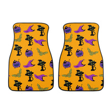 Load image into Gallery viewer, Witchy Floor Mat Halloween Car Mats | Cat Floor Mats | Cute Goth Car Mats | Spooky Car Mats