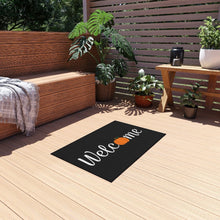 Load image into Gallery viewer, Halloween Welcome Mat | Welcome Pumpkin Mat | Cute Fall Doormat | Pumpkin Door Mat | Fancy Autumn Mat | Indoor Outdoor Doormat