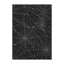 Load image into Gallery viewer, Spider Web Gift Wrapping Paper | Goth Christmas | Spooky Christmas | Goth Wrapping Paper 1pcs