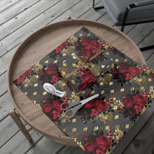 Load image into Gallery viewer, Gothic Rose Wrapping Paper | Rose Goth Gift Wrap Papers