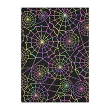Load image into Gallery viewer, Pastel Goth Spider Web Gift Wrapping Paper | Goth Christmas | Spooky Christmas Paper| Pastel Goth Wrapping Paper 1pcs