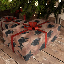 Load image into Gallery viewer, Black Rose Gothic Gift Wrapping Paper Sheets 1pcs