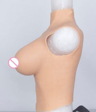 Load image into Gallery viewer, AwakenedYou C-G CUP Silicone Half-Body Breast Shirt (3 Colors) | Sleeveless Breast Plate Prosthetics | For Transgender MTF, Drag Queens