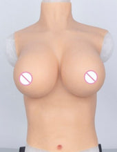 Load image into Gallery viewer, AwakenedYou C-G CUP Silicone Half-Body Breast Shirt (3 Colors) | Sleeveless Breast Plate Prosthetics | For Transgender MTF, Drag Queens