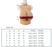 Load image into Gallery viewer, AwakenedYou Half-Body High Collar Silicone Sleeveless Breast Shirt / Breast Plate (6 Colors) | Cotton filling |For Transgender, Drag Queens