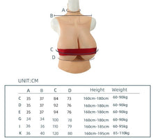 Load image into Gallery viewer, AwakenedYou Half-Body High Collar Silicone Sleeveless Breast Shirt / Breast Plate (6 Colors) | Gel filling |For Transgender MTF, Drag Queens