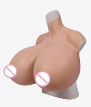 Load image into Gallery viewer, AwakenedYou Realistic Z-CUP Silicone Sleeveless Breast Shirt / Breast Plate (4 Colors) | Silicone Prosthetics | Transgender MTF, Drag Queens
