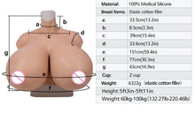 Load image into Gallery viewer, AwakenedYou Realistic Z-CUP Silicone Sleeveless Breast Shirt / Breast Plate (4 Colors) | Silicone Prosthetics | Transgender MTF, Drag Queens