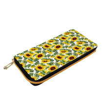 Load image into Gallery viewer, Sunflower Purse Bag Colorful Floral Clutch Cosmetics Bag Zipper Purse Clutch Bag