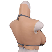 Load image into Gallery viewer, AwakenedYou B-G Cup High Collar Silicone Sleeveless Breast Shirt / Breast Plate (6 Colors) | Silicone filling |For Transgender, Drag Queens