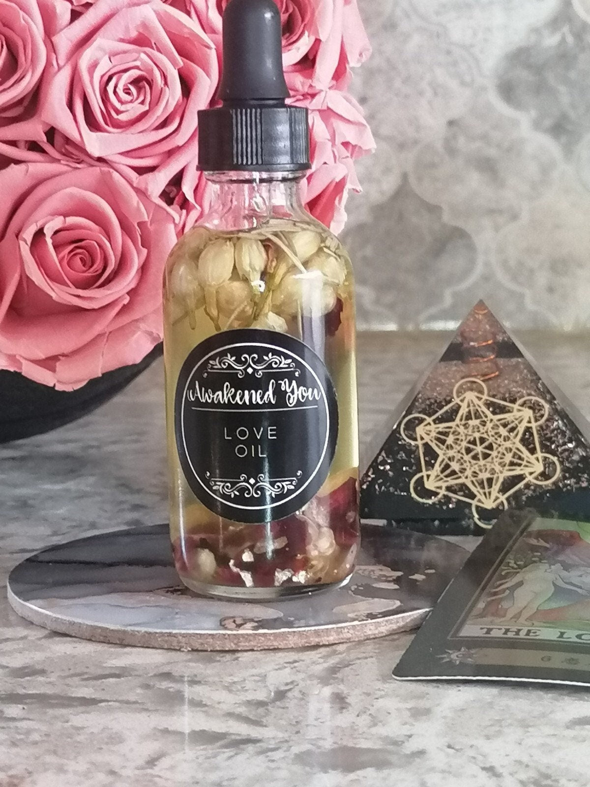 Love Oil packed with jasmine buds