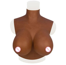 Load image into Gallery viewer, AwakenedYou Silicone Breast Plate (Color: Brown) | Silicone Prosthetics | Cosplay, Transgender MTF, Drag Queens
