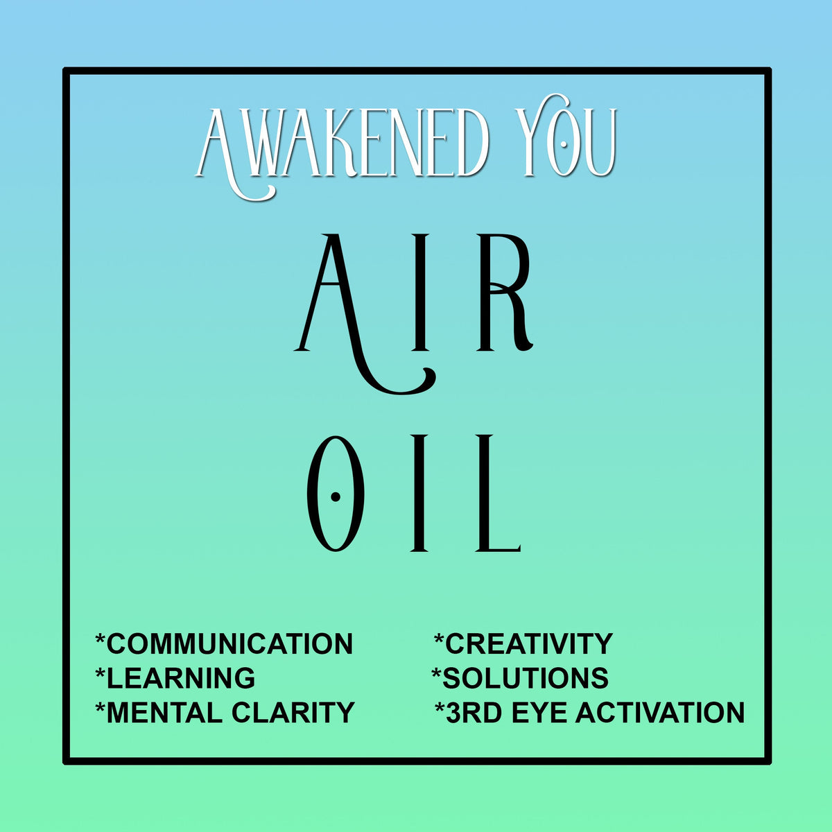 Air Element Oil — Clarity, Communication & Focus (Gemini · Libra · Aquarius)