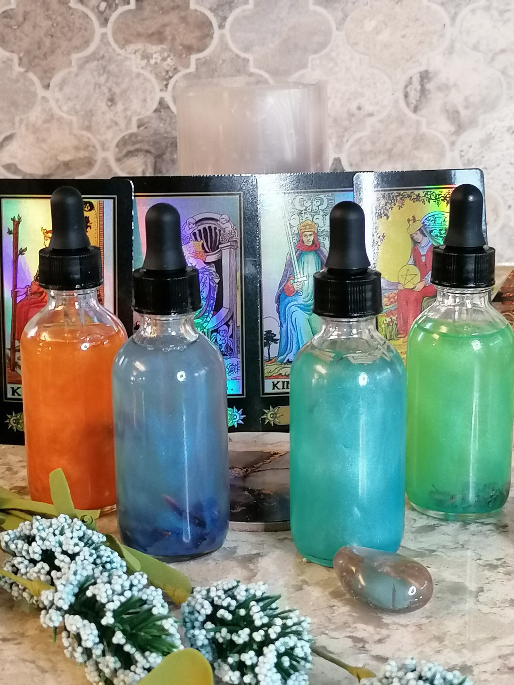 AwakenedYou The Four Elements Oil Collection | Elemental Oils | Fire Oil | Water Oil | Air Oil | Earth Oil | Ritual Oil | Conjure Oil