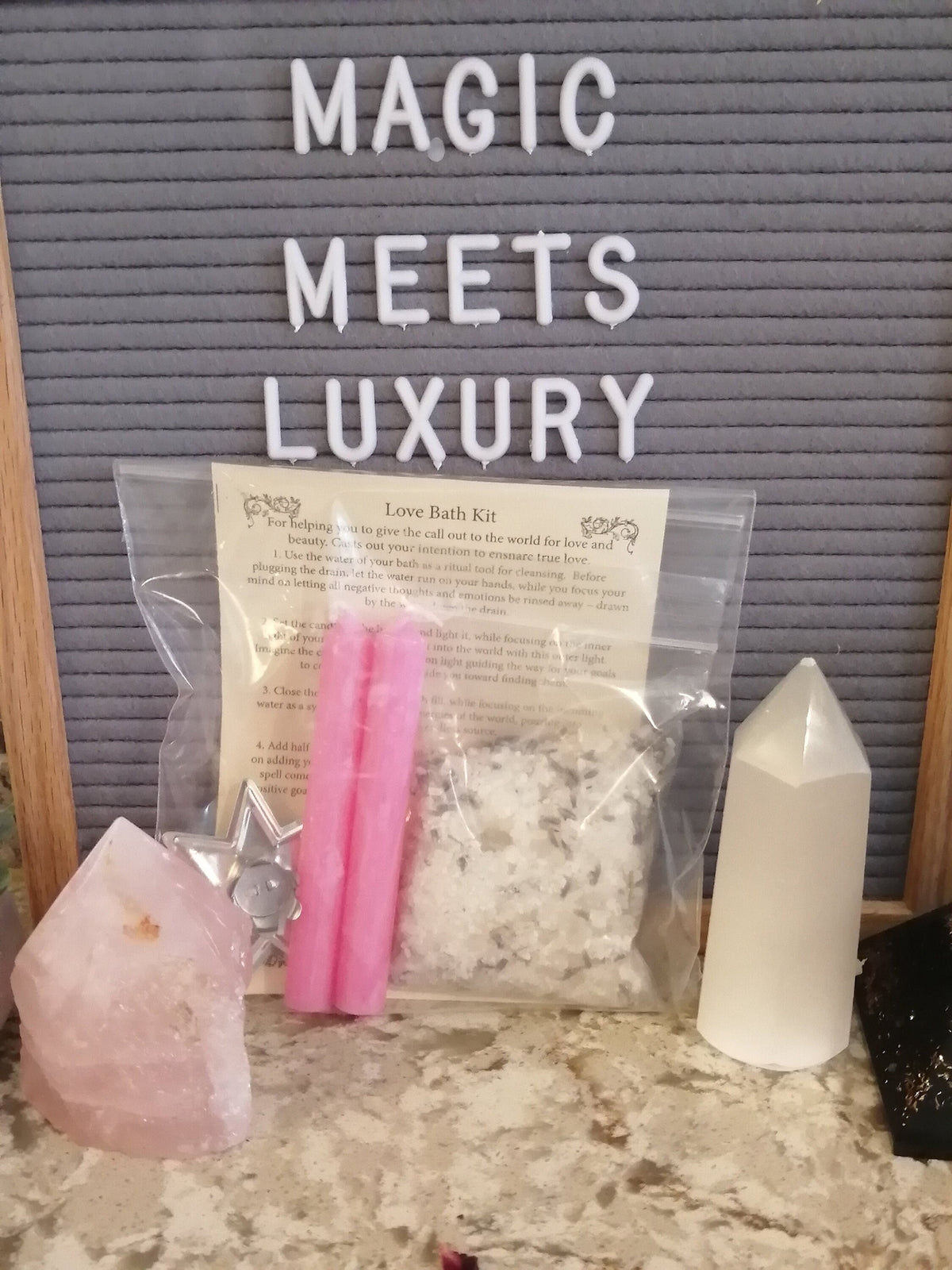 Love Bath Kit — Drawing Herbs & Ritual Bath Salts