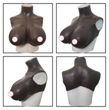 Load image into Gallery viewer, AwakenedYou Silicone Breast Plate (Color: Deep Brown) | Silicone Prosthetics | Transgender MTF, Drag Queens Easter gift | Best Easter Gift
