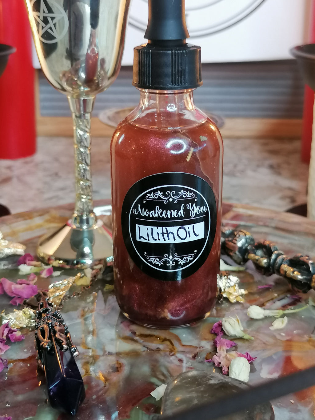 Lilith Oil — Dark Goddess Oil for Sex Magick, Shadow Work & Hexing