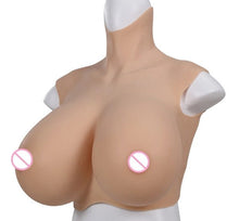 Load image into Gallery viewer, AwakenedYou Big S-CUP Silicone Sleeveless Breast Shirt / Breast Plate (6 Colors) | Silicone Prosthetics | For Transgender MTF, Drag Queens
