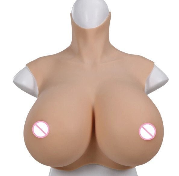 AwakenedYou Big S-CUP Silicone Sleeveless Breast Shirt / Breast Plate (6 Colors) | Silicone Prosthetics | happy pride Gift | Holiday gift
