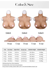 Load image into Gallery viewer, AwakenedYou Hollow Back High-Collar Silicone Sleeveless Breast Shirt / Breast Plate (6 Colors)| Cotton filling |For Transgender, Drag Queens
