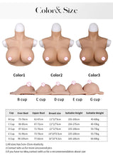 Load image into Gallery viewer, AwakenedYou Hollow Back High-Collar Silicone Sleeveless Breast Shirt / Breast Plate (6 Colors)| Gel filling |For Transgender, Drag Queens
